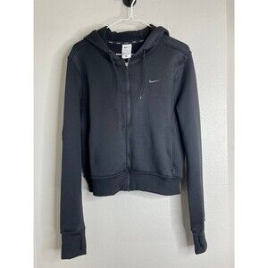 Nike Therma-FIT Full Zip Hoodie Black Women’s Medium Athletic Jacket